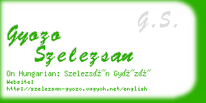 gyozo szelezsan business card